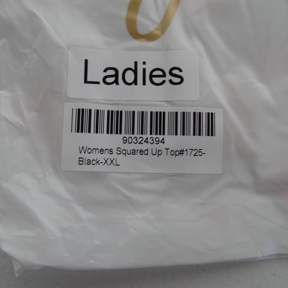 NWT Kortni Jeane 2XL Squared Up Top Black Solid - Picture 2 of 8